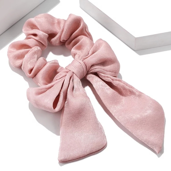 scrunchie hair bow ribbon Accessories - 2 in 1 Scrunchie Bow Ribbon Scarf Hairbow